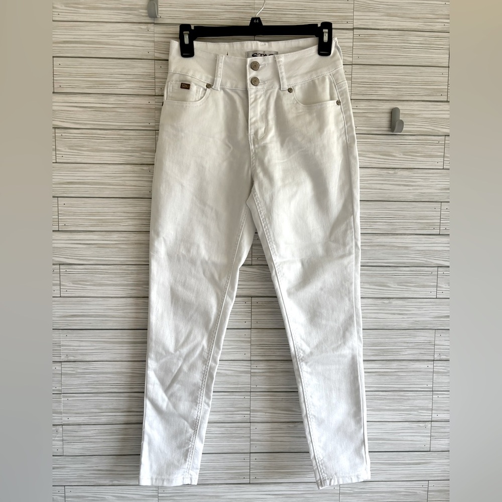 🆕 STAG Jr Women’s 7 Super Skinny White High-Rise Jeans